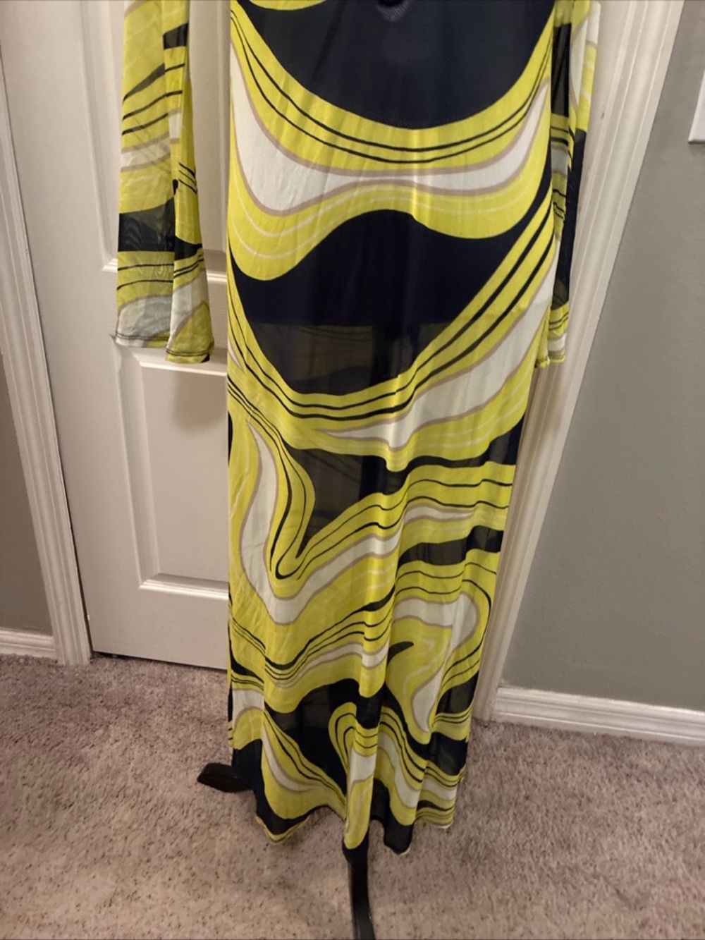 Trina turk ladies swim suit cover maxi dress - Picture 4 of 5